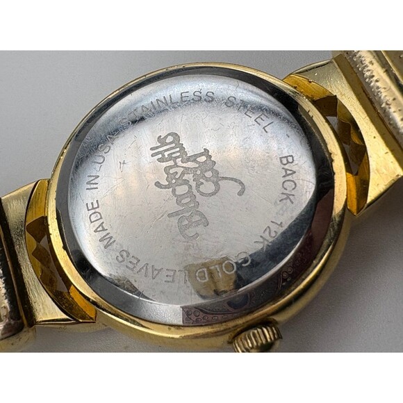 Vintage Black Hills Gold Ladies Watch - 12k Solid Gold Leaves (approx 0.4grams) - Picture 6 of 7